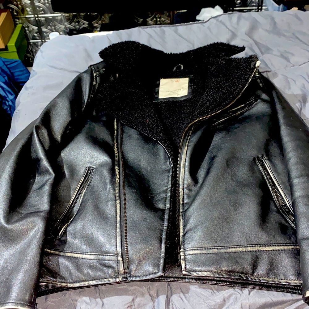 Zara Ashy black biker jacket